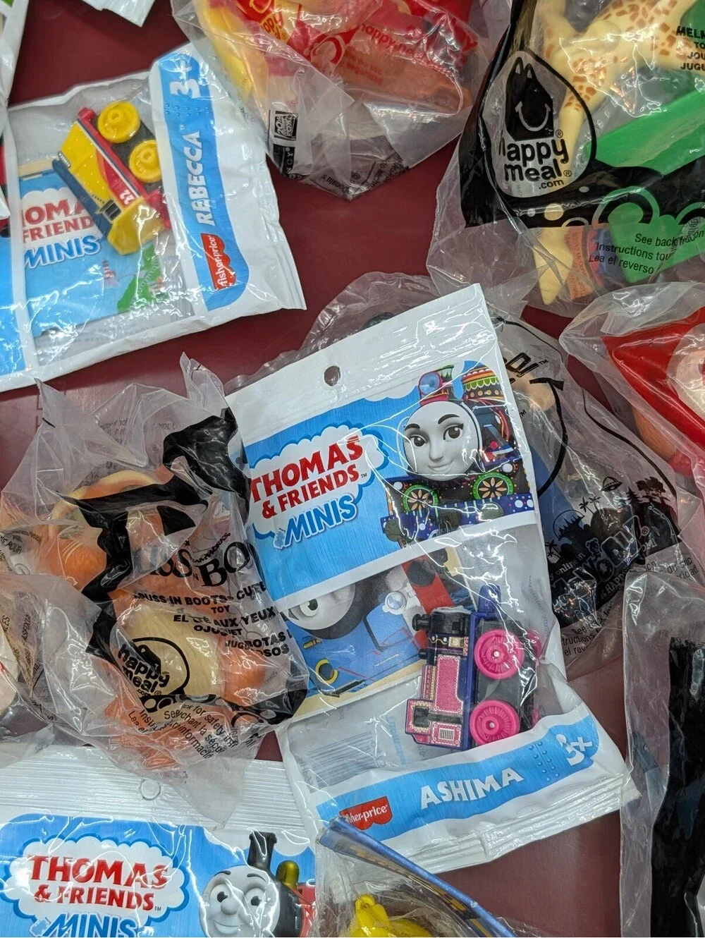 Lot of 12 Sealed Happy Meal & Thomas Minis Toys Bob the Builder Madagascar